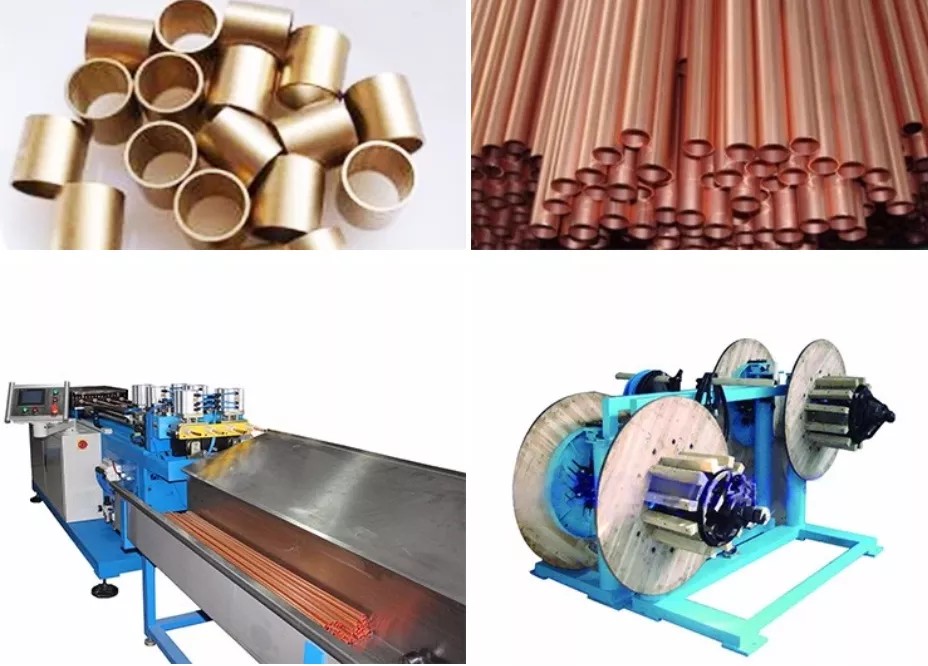 QIPANG with PLC automatic copper pipe straightening and cutting machine