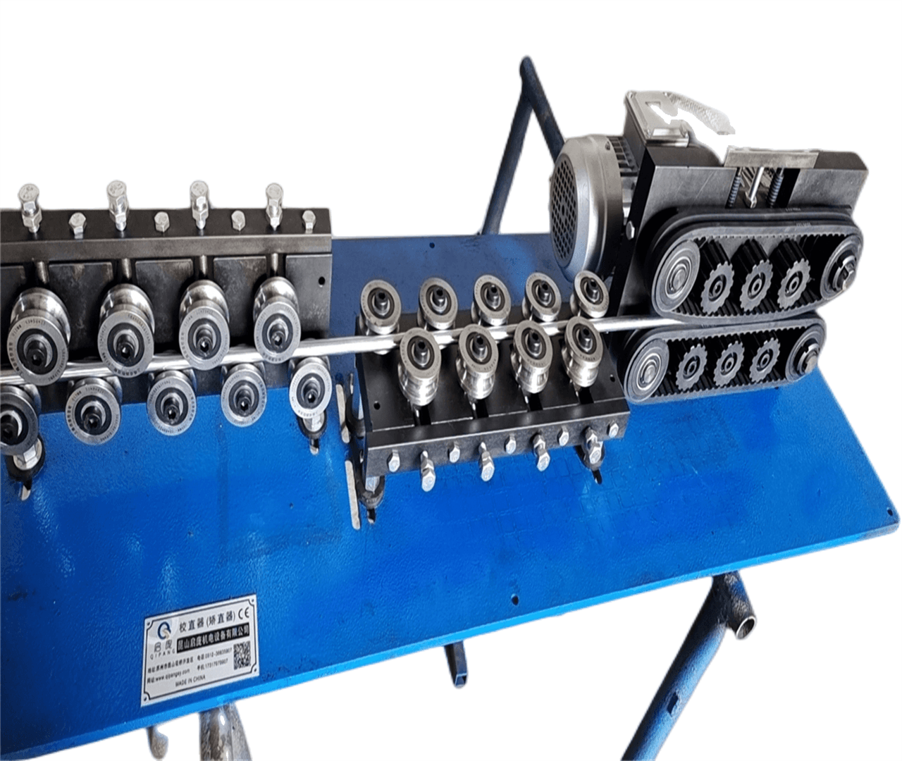 QIPANG belt traction outer diameter 42/53 roller straightener tube electric straightening machine