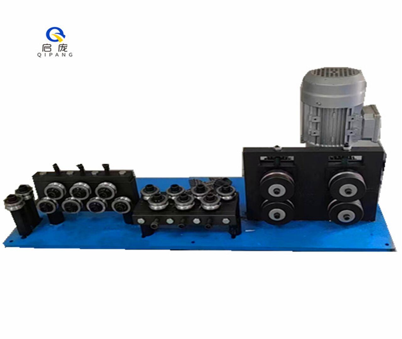 QIPANG metal wire pipe straightening tool two sets of roller traction electric straightener