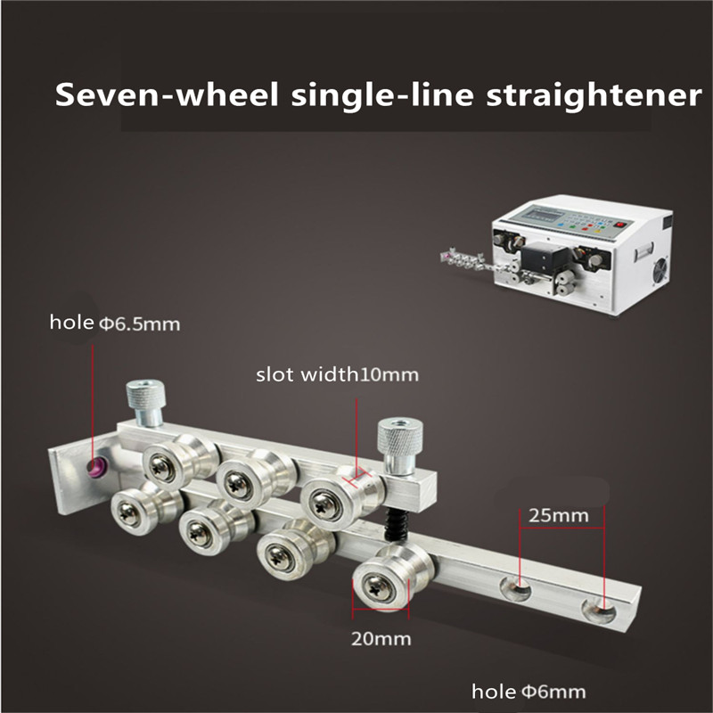 7wheel single -line 7wheel  double -line Straightener for Wire Cable Stripping Machine Accessories Straightening Machine Tool