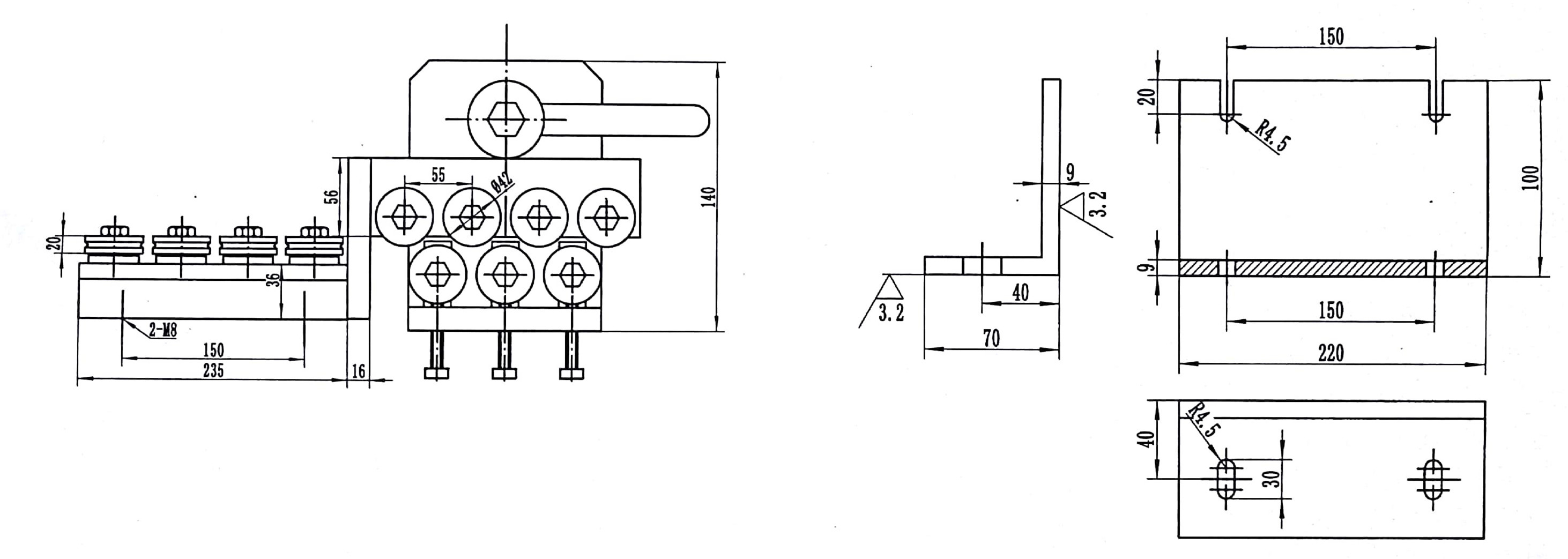 QIPANG 4-7 mm durable high-quality wire/cable straightening machine