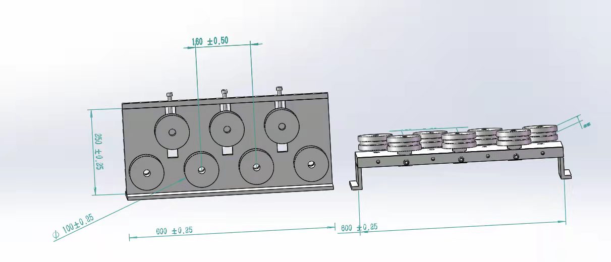 JZQ100 mm cable tool high quality durable wheels wire straightener