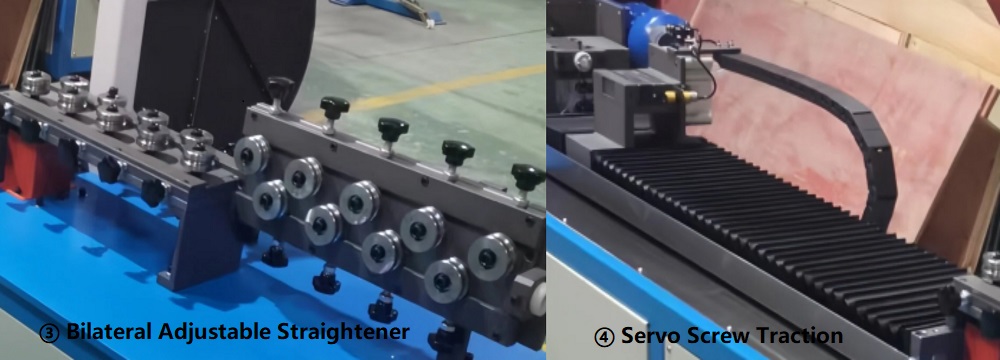 Single-head Screw-driven 6.35mm 8mm Aluminum Pipe Straightening Cutting Machine with PLC Servo Program Control