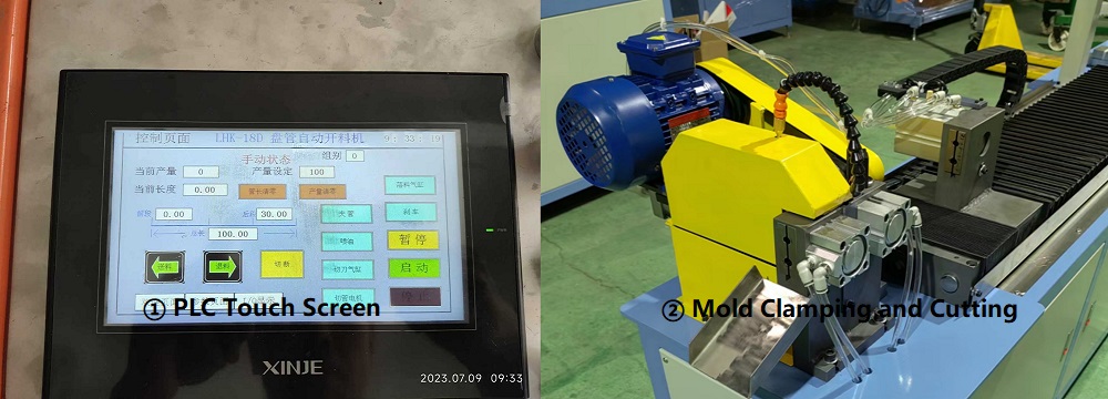 Single-head Screw-driven 6.35mm 8mm Aluminum Pipe Straightening Cutting Machine with PLC Servo Program Control