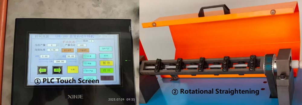 Saw Blade Cutting Stainless Steel Tube Rotary Straightener Cutter Machine with Belt/Roller Driven