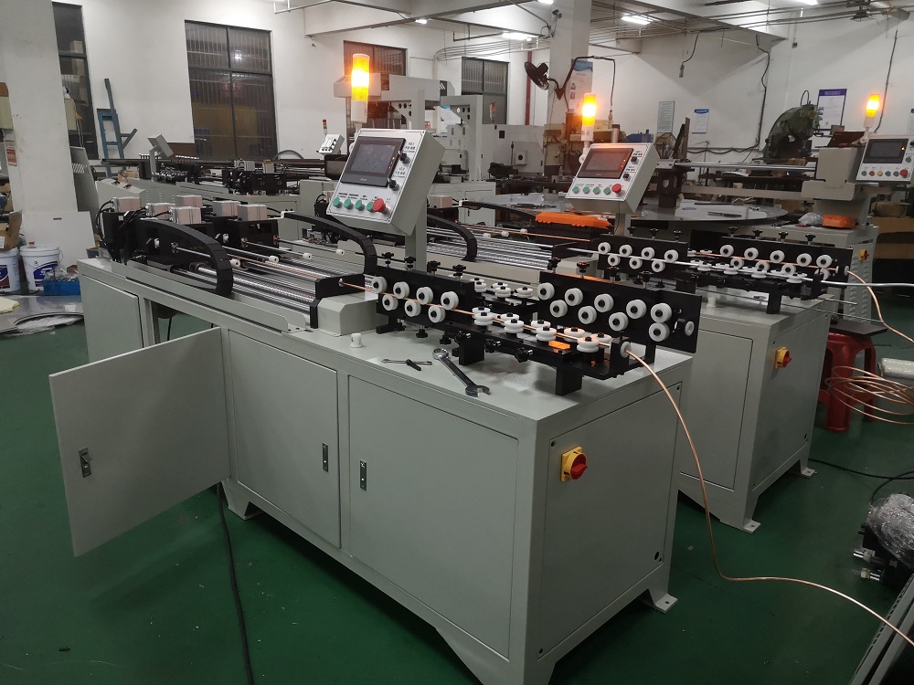 Servo-Driven PLC Double-Head Coil Pipe Straightening and Cutting Equipment for Copper Aluminum Tube Processing