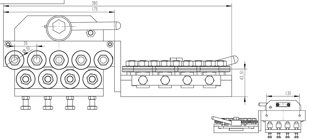 QIPANG ⌀30-18 Wheels1.5-3mm Stainless Steel Wire Straightener hand tool  with Integrated Opening and Closing Handle