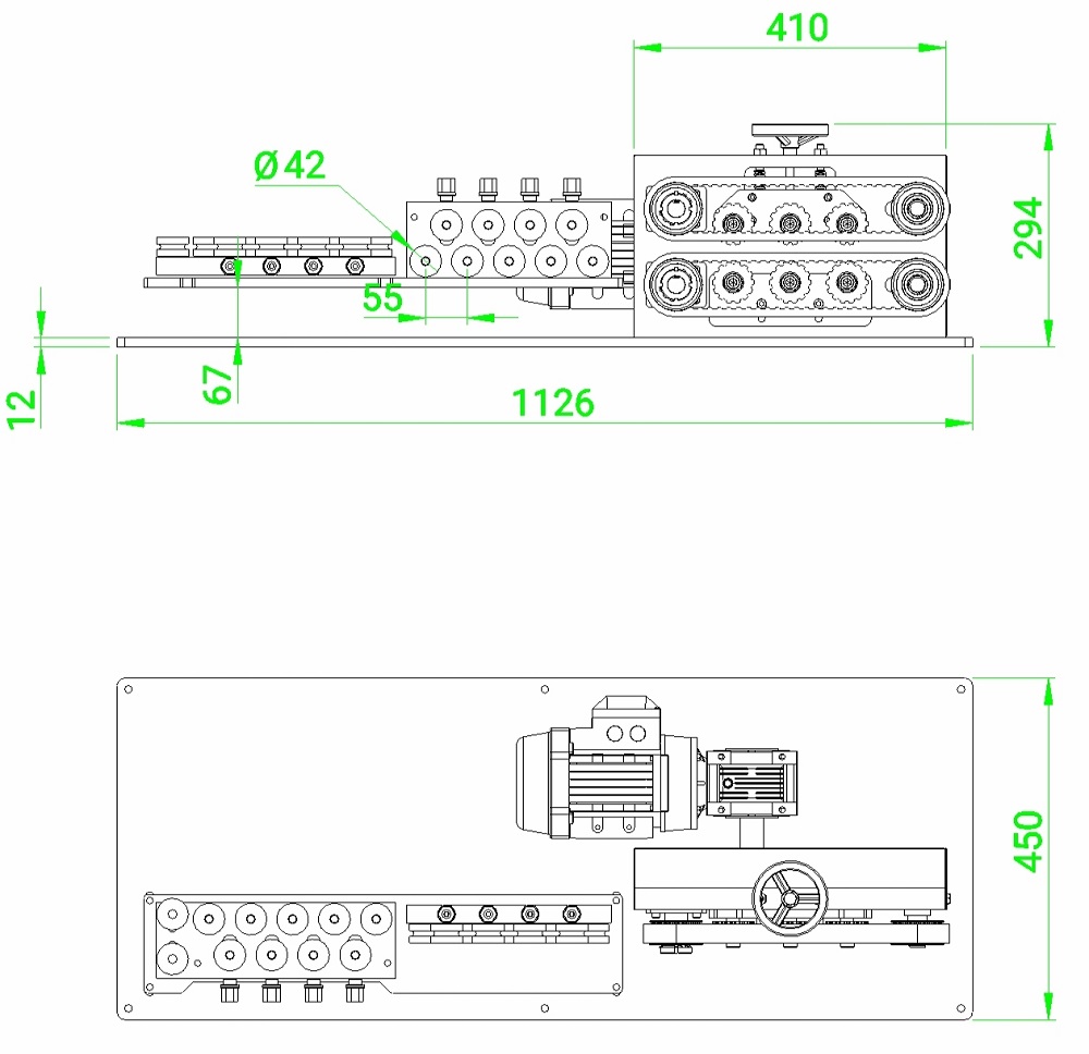 4-9mm Steel Copper Pipe Automatic Tube Straightening Equipment With Belt Traction