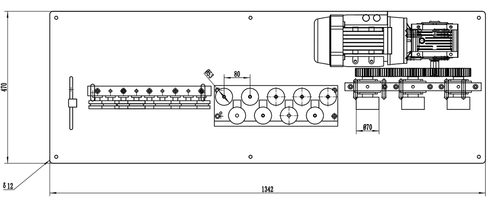 OD 42-70mm wheels Dual/Triple Roller Traction Alloy steel wire motor wire straightener equipment OD 42-70mm wheels Dual/Triple Roller Traction Alloy steel wire motor wire straightener equipment