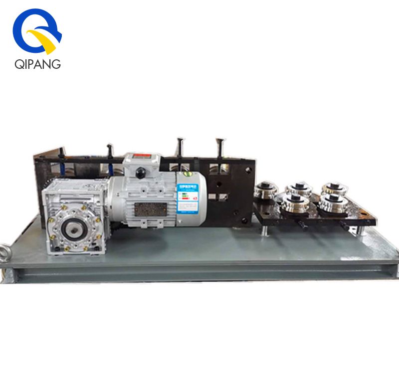 With feeder and motor wire straightener machine