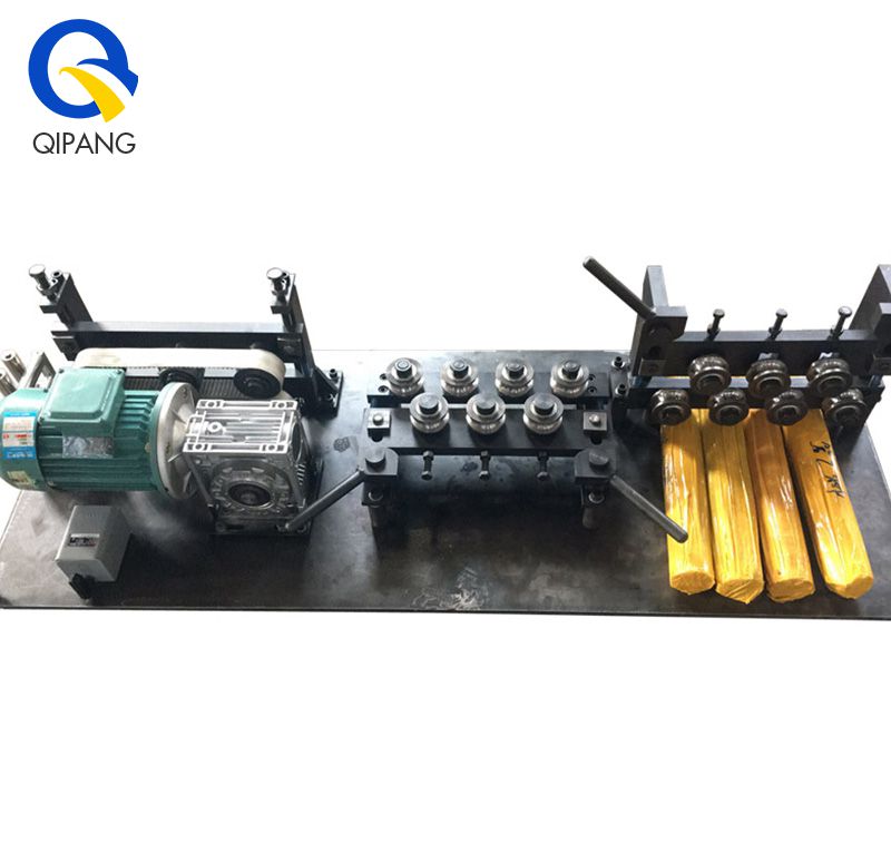 With feeder and motor wire straightener machine