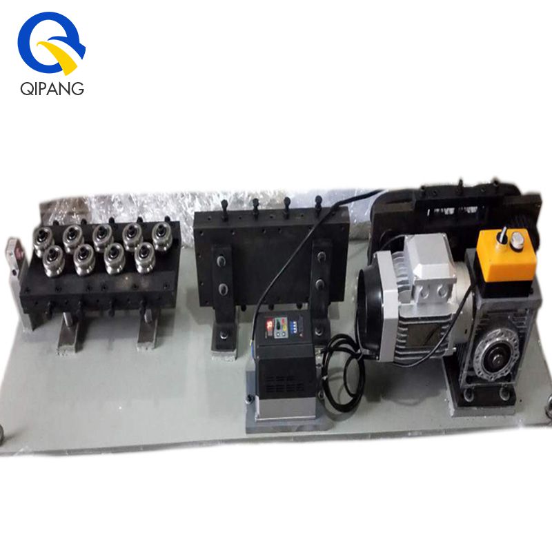 With feeder and motor wire straightener machine