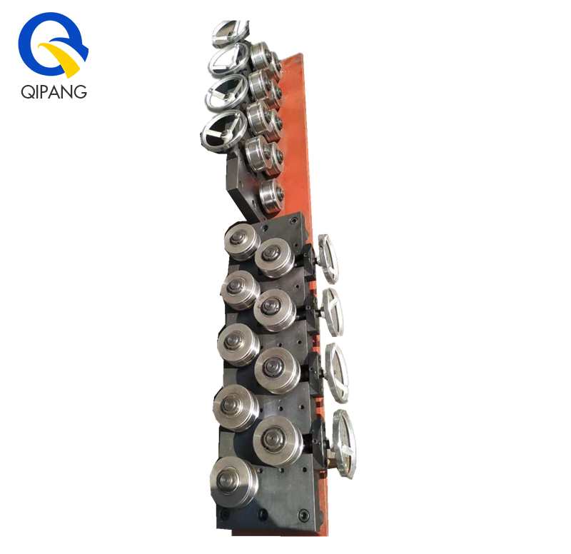 QIPANG PR100-V heavy duty 10 wheels manual iron wire straightening machine manufacture factory