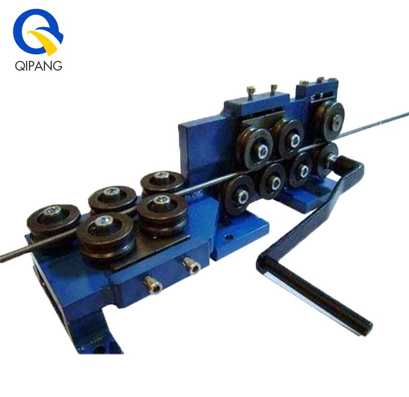 QIPANG 42/53 straightener rollers 4-10 mm iron wire and tube manual straightener roller machine tool