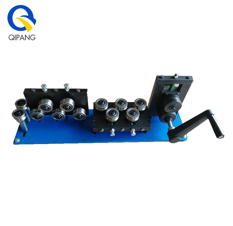 QIPANG 42/53 straightener rollers 4-10 mm iron wire and tube manual straightener roller machine tool