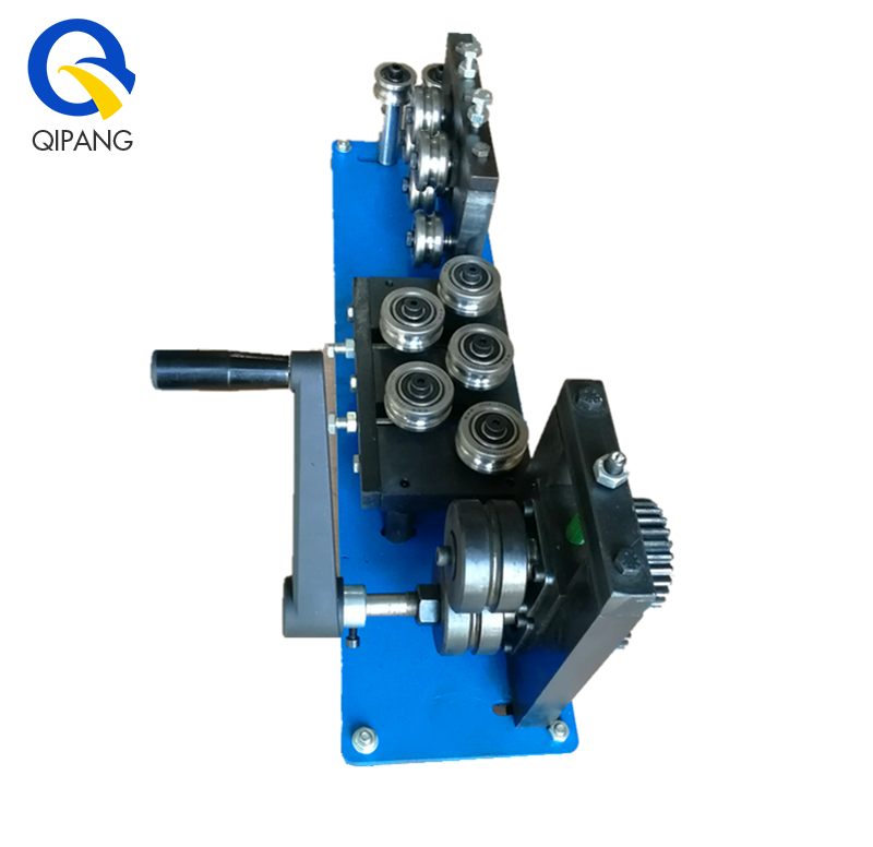 QIPANG 42/53 straightener rollers 4-10 mm iron wire and tube manual straightener roller machine tool