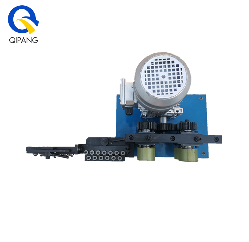 QIPANG metal wire pipe electric straightening tool double drive rubber roller motor traction straightener