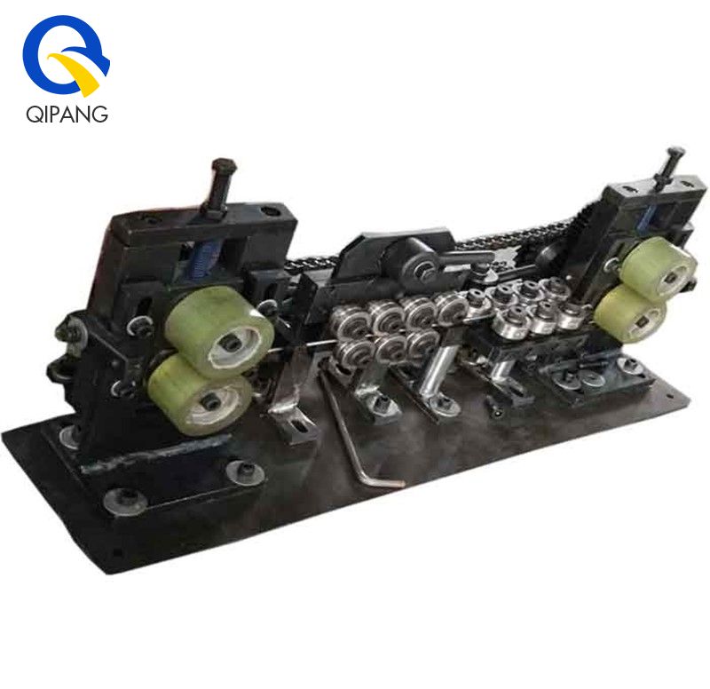 QIPANG metal wire pipe electric straightening tool double drive rubber roller motor traction straightener