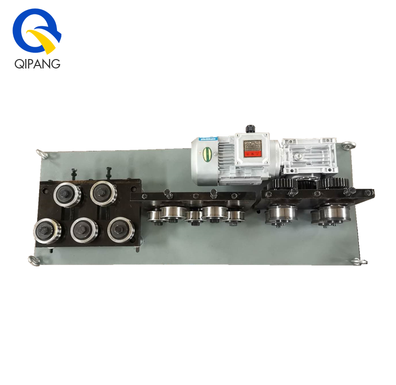 QIPANG PR30/42/53 BV 3-10mm double drive roller traction cable straightening machine  Mainly used on drawing machines   1， Single and dual plane straightener models JZQ 0.5-0.8/26AV    2.， Quantity of roller in stock 16rollers ，From 5 ~ 19 rollers  per group (5+5,7+7,9+9,11+11,13+13,15+15,17+17,19+19)   3，Roller diameters 16mm 0.634