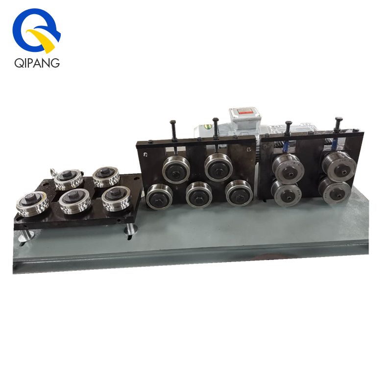 QIPANG metal wire pipe straightening tool two sets of roller traction electric straightener