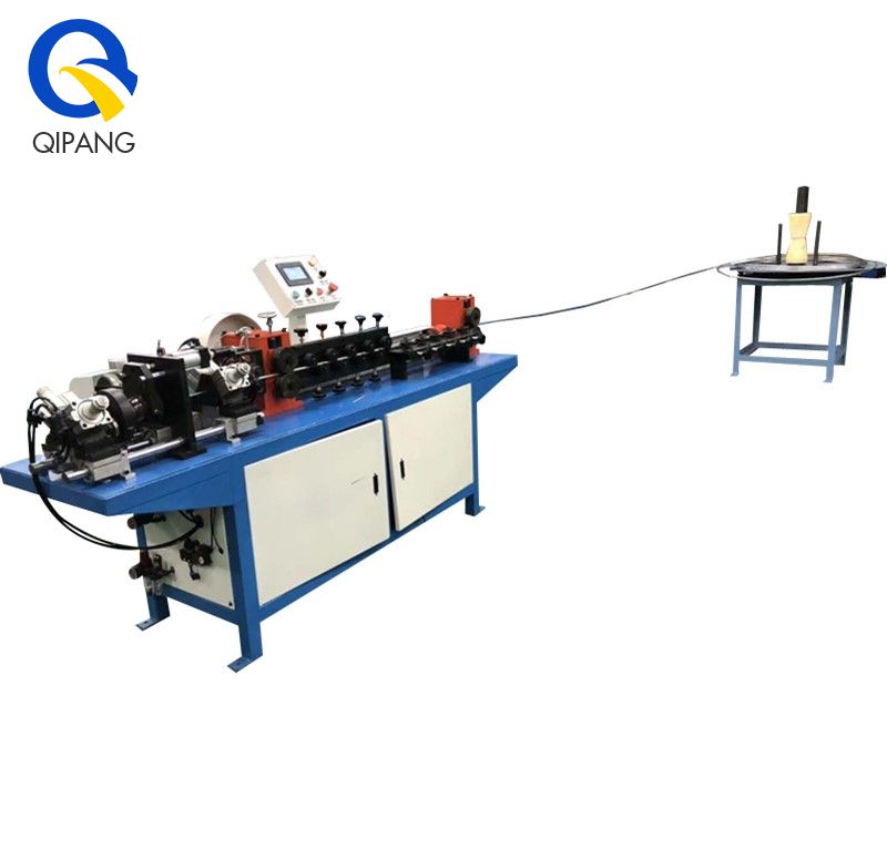 QIPANG 1-20mm China made automatic coil pipe straightener and cutter for spring machine