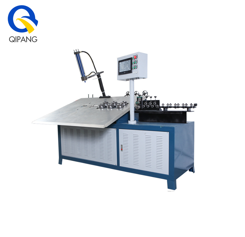 QIPANG CNC fully automatic 2D flat iron wire servo motor bending machine