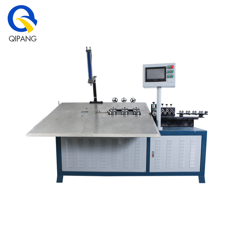 QIPANG CNC fully automatic 2D flat iron wire servo motor bending machine