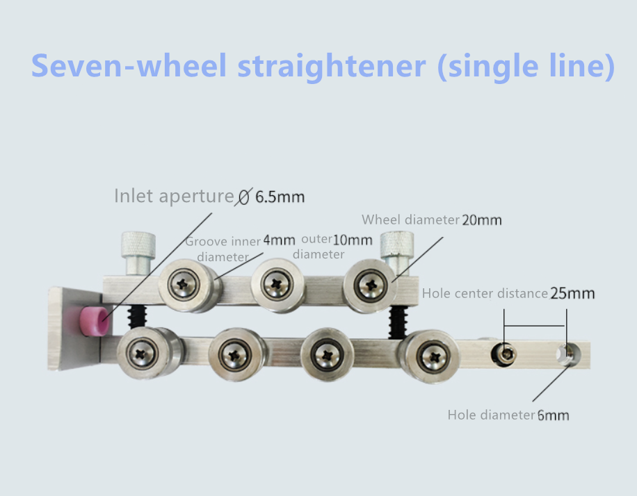 QIPANG 7 wheels metal straightening machinery straightener roller wire machine tool