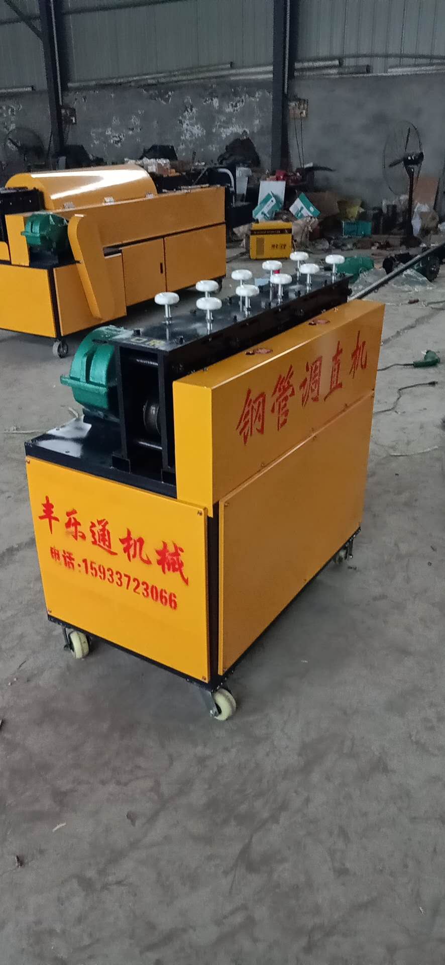 QIPANG rebar straightening machine used steel pipe making machine Steel pipe rust removing and painting machine