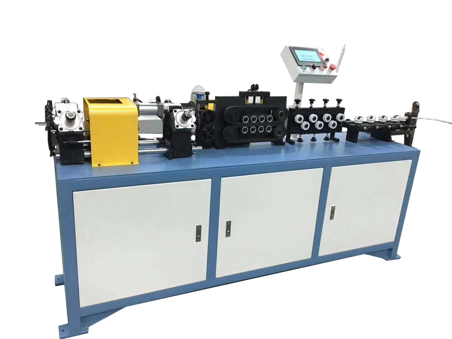 Qipang automatic tube straightener and cutter copper pipe straightening tool wire straightening and cutting machine