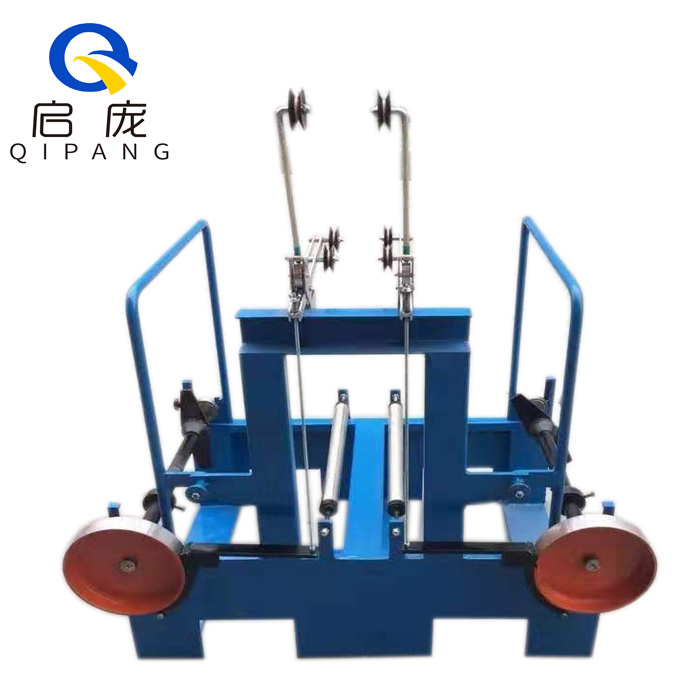 QIPANG 630 Cantilever takeup & payoff Passive Pay Off For Cabling double spool Type payoff machine Dual Spool Takeup