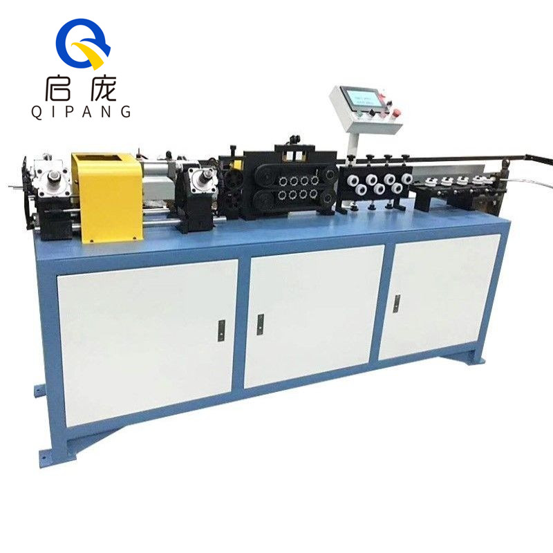 QIPANG 1-20mm China made automatic coil pipe straightener and cutter for spring machine