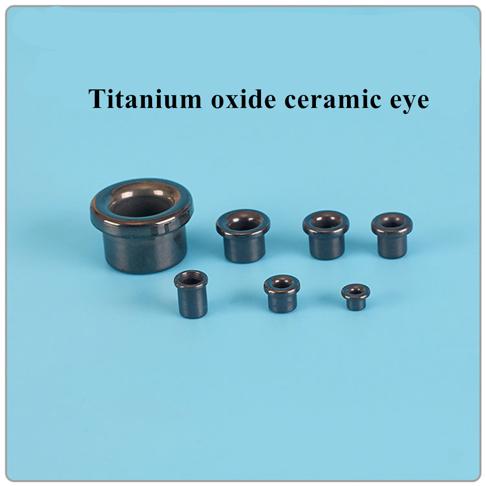 Titanium Oxide Porcelai Eye Textile Winding Machine Wear Resistant Alumina  Porcelain Bead  Wear Resistant Alumina Magnetic Bead