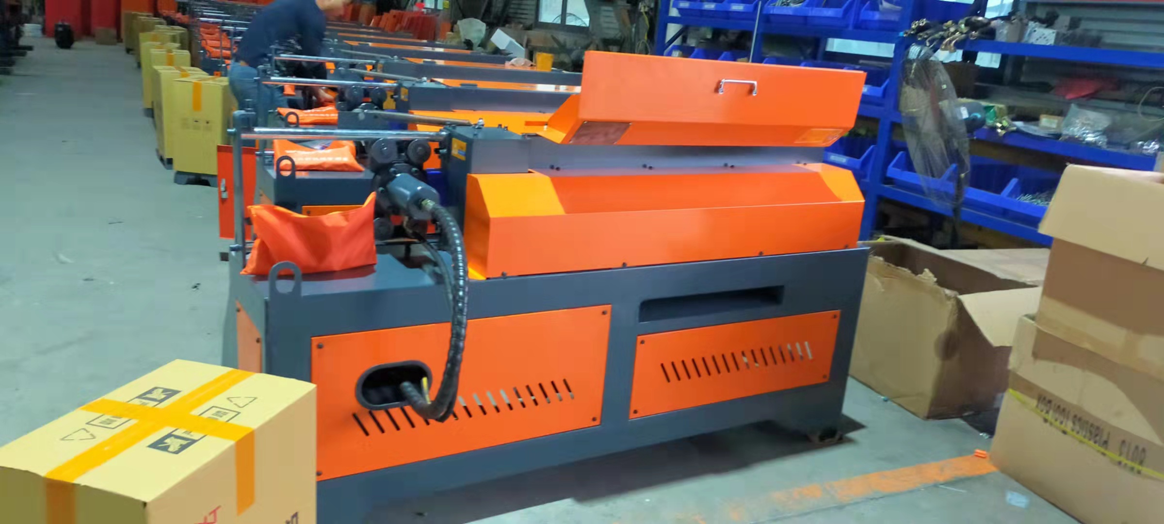 High speed 12mm rebar straightening and cutting machine round bar straightening and cutting machine