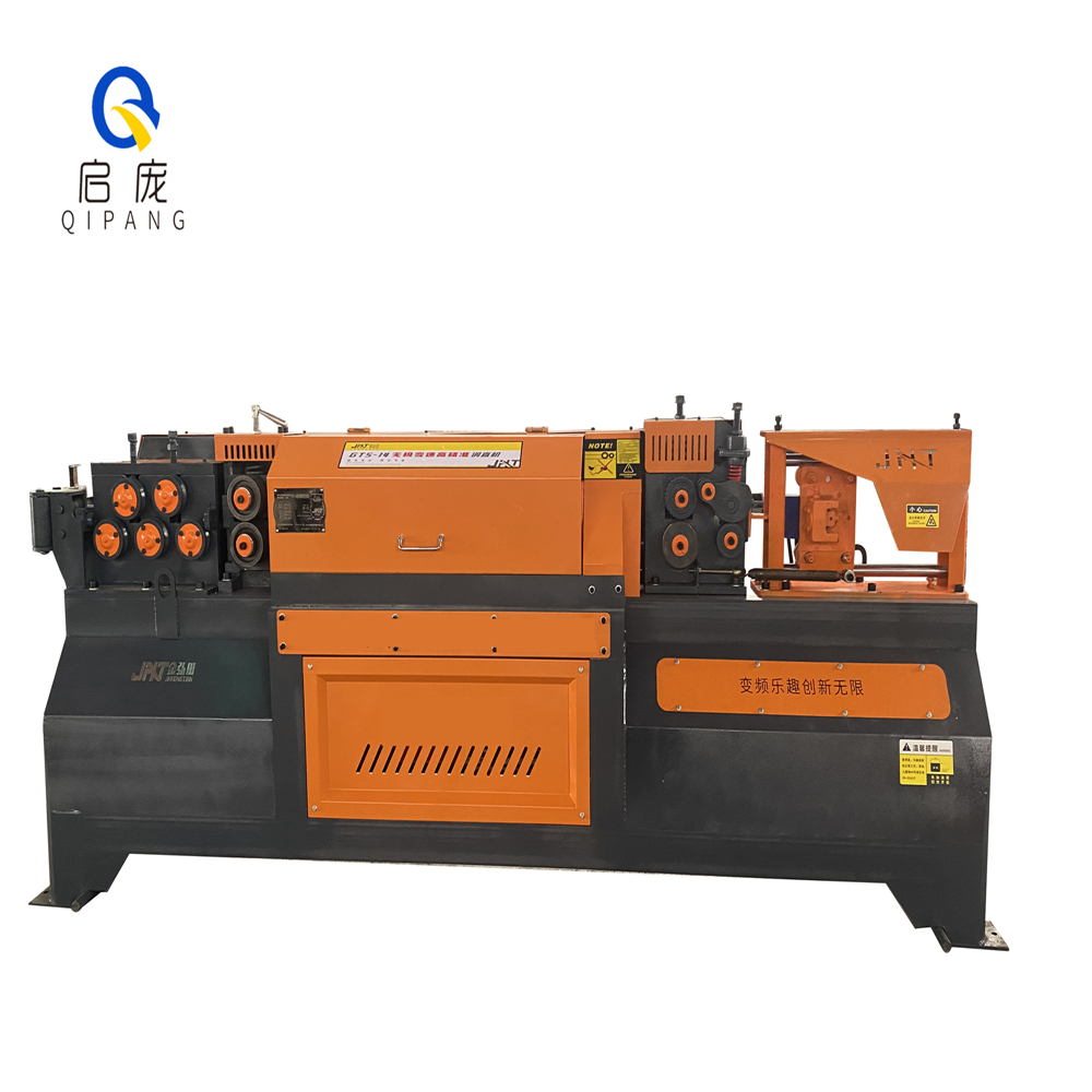 GT4-14 Coiled wire straightener and cutting steel coil wire straightening and cutting machine Steel Wire Rebar Straightener Machine cnc 4-14mm steel bar straightening and cutting machine Servo straightening and cutting machine