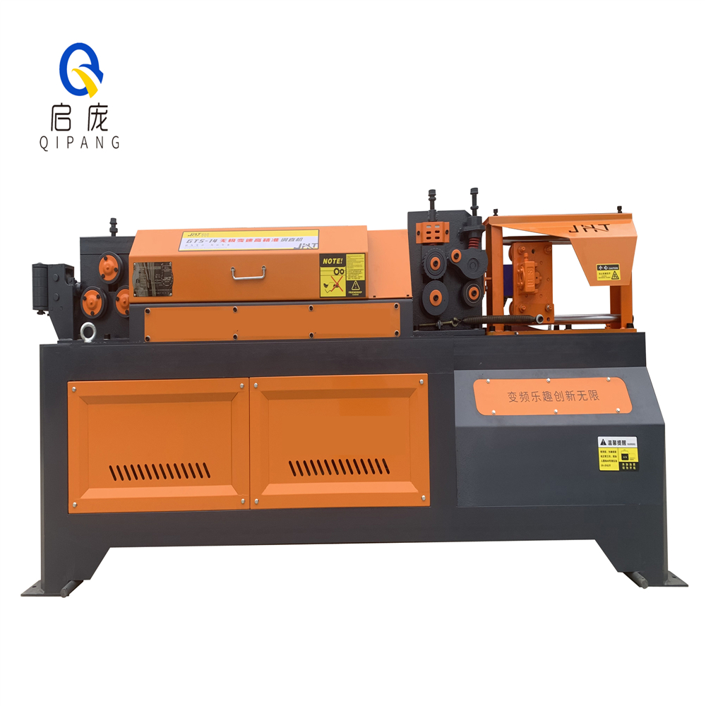 scrap steel coil straightening and cutting machine rebar straightening cutting rebar straightener