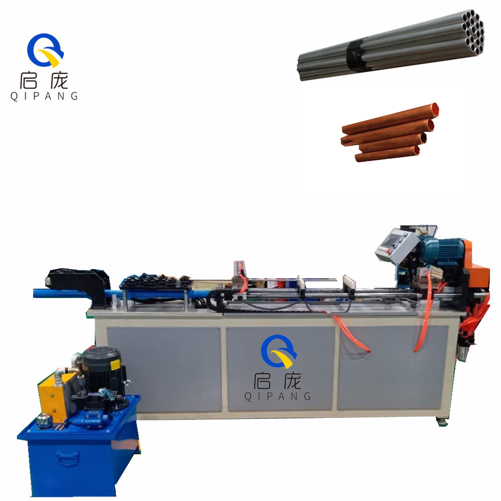 Alumina tube 1/2 5/8 tube straightening chipless cutting machine pipe straightener coil copper tube straightening cutting machine