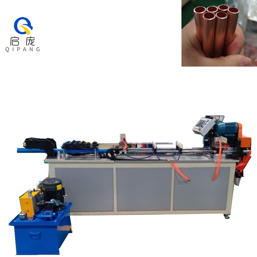 wholesale pipe tube straightening tool 3/4 Tube Straightening and Chip-less Cutting Machine copper tube decoiler copper 5/8 tube coil factory