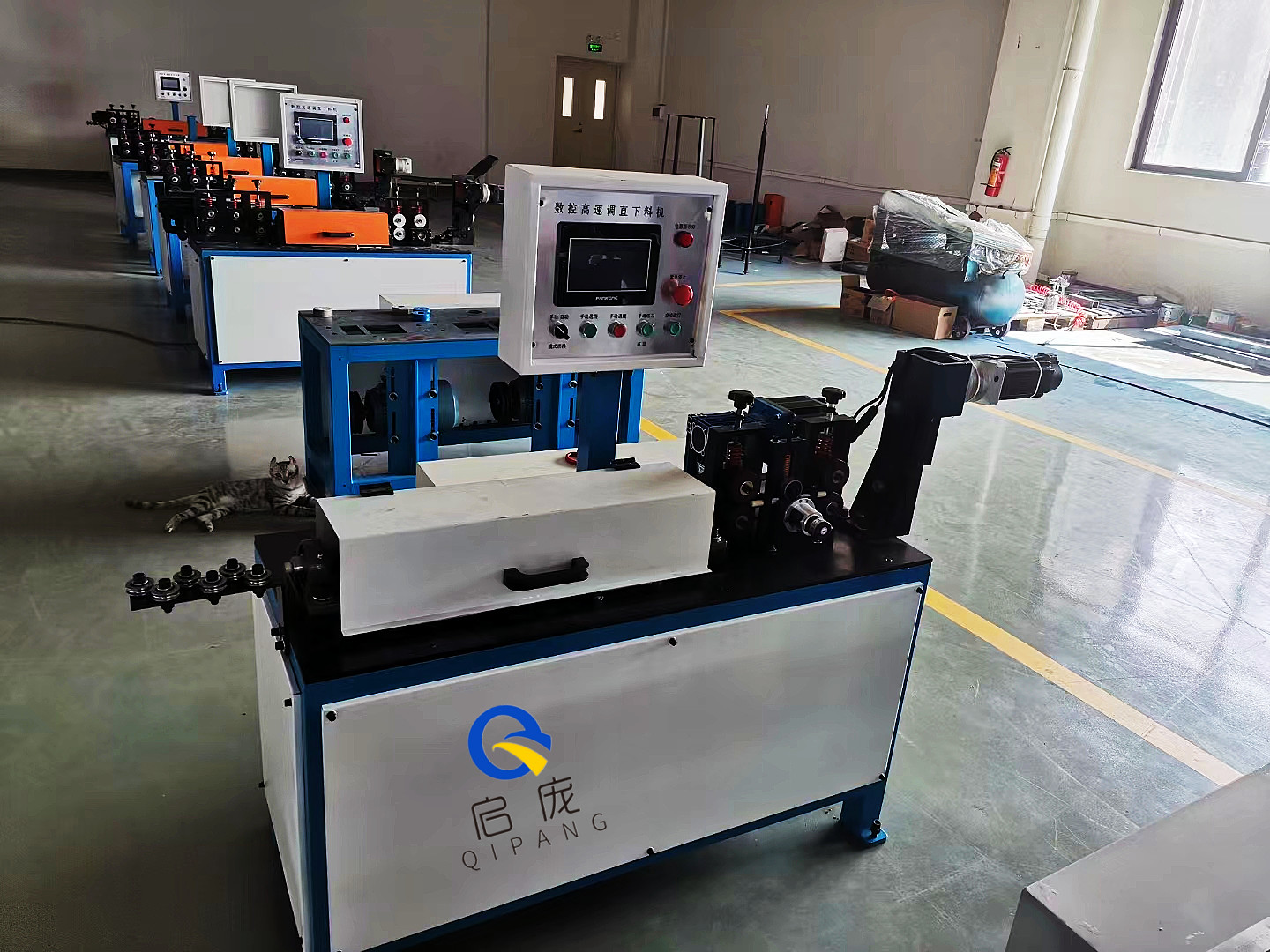 QP High Quality Automatic High Speed Roller Straightener and Cutter Wire Cable Straightening and Cutting Machine