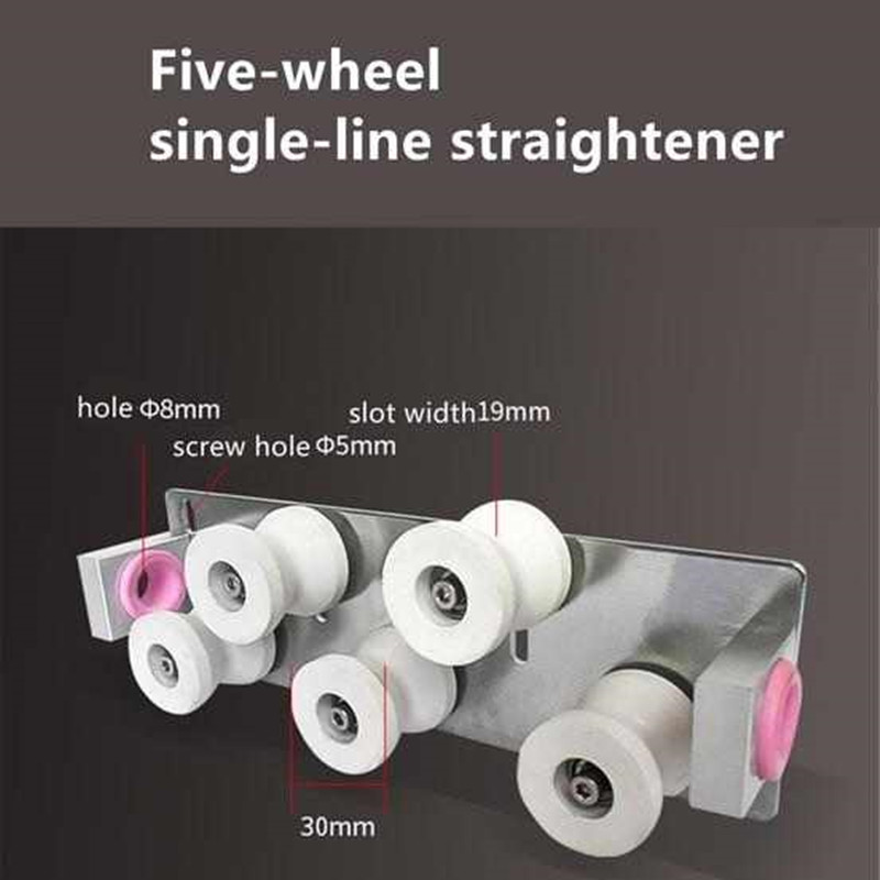 Five nylon wheel straightener-single-line Wire stripping machine tool