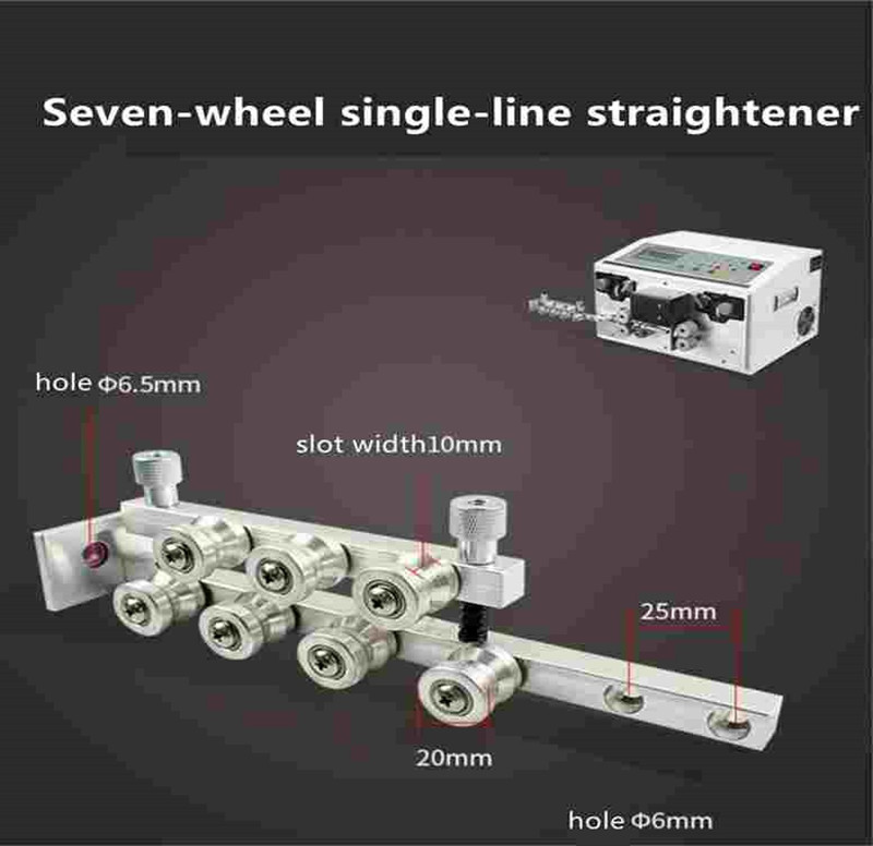 7wheel single -line 7wheel  double -line Straightener for Wire Cable Stripping Machine Accessories Straightening Machine Tool