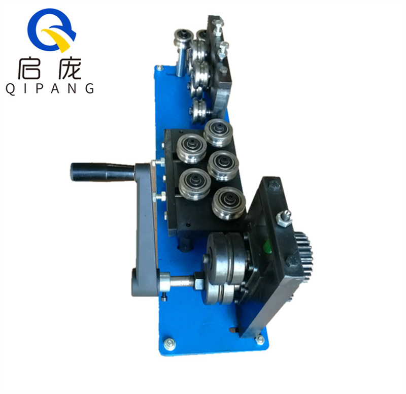 QIPANG 42/53 straightener rollers 4-10 mm iron wire and tube manual straightener roller machine tool