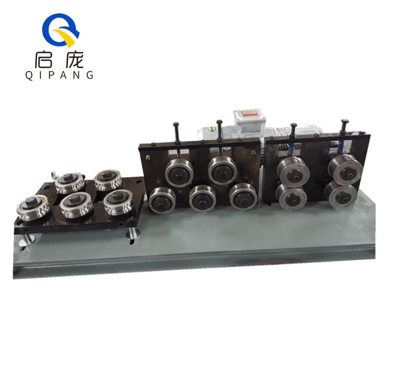 QIPANG metal wire pipe straightening tool two sets of roller traction electric straightener