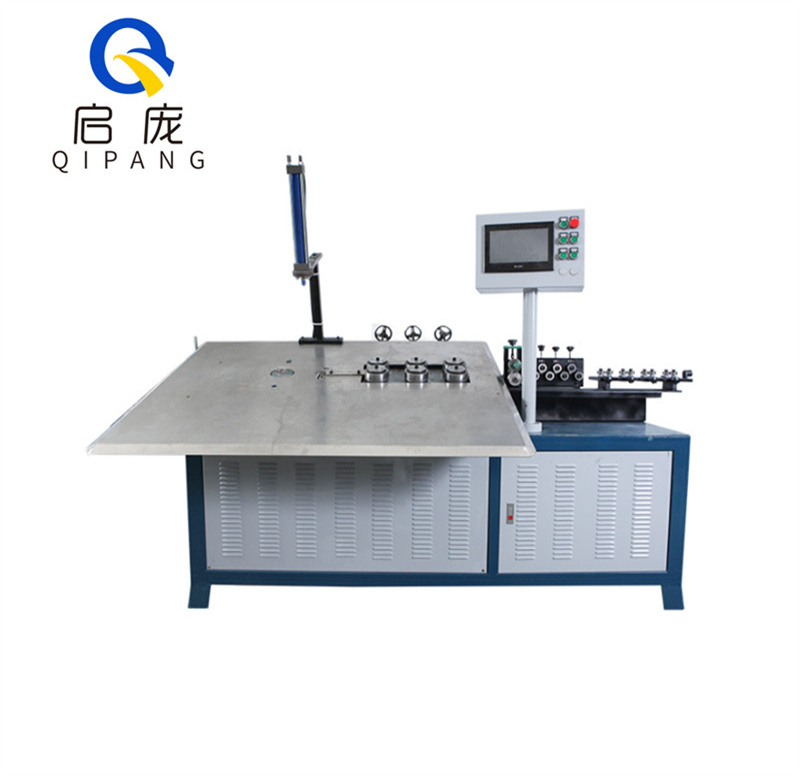 QIPANG CNC fully automatic 2D flat iron wire servo motor bending machine