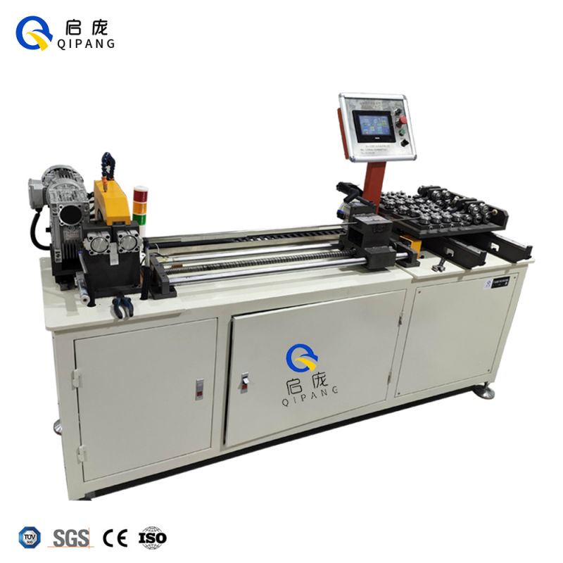 Servo screw feeding multiple straighteners pipe straightening and cutting machine