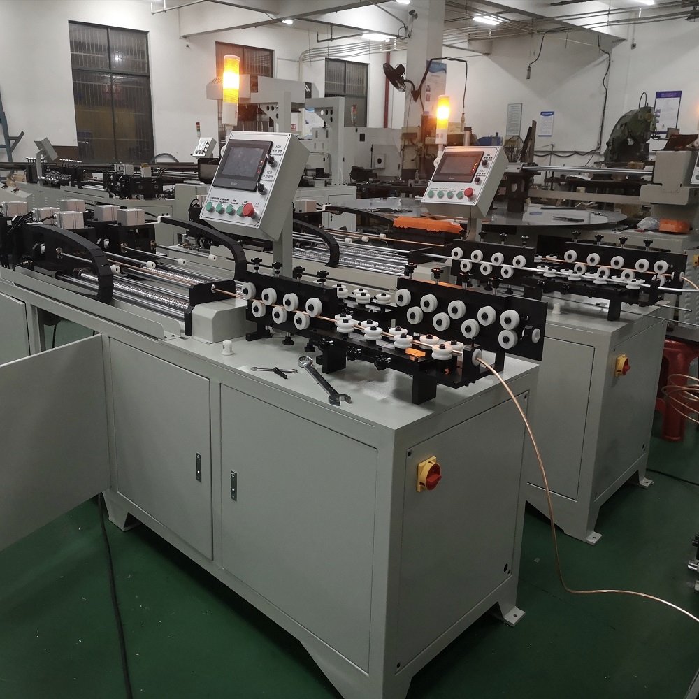 Servo-Driven PLC Double-Head Coil Pipe Straightening and Cutting Equipment for Copper Aluminum Tube Processing