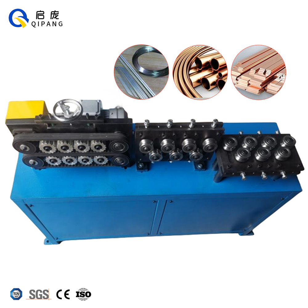 4-9mm Steel Copper Pipe Automatic Tube Straightening Equipment With Belt Traction