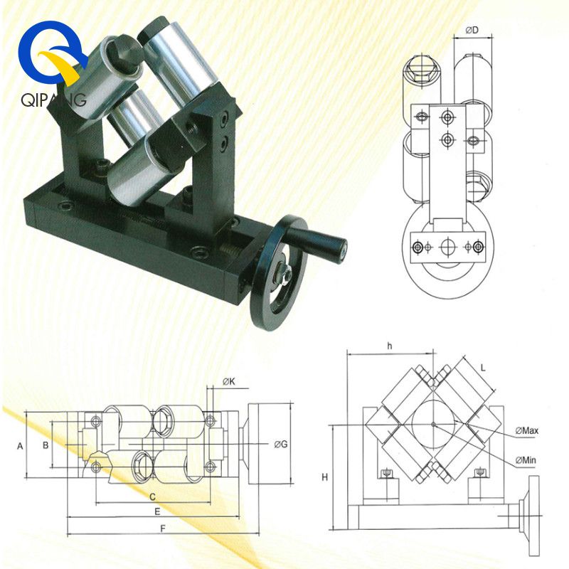 QIPANG The adjustable wire device of sloping roll is used to manually adjust the wire crossing frame, thick wire wire connecting frame, 100mm wire crossing devi